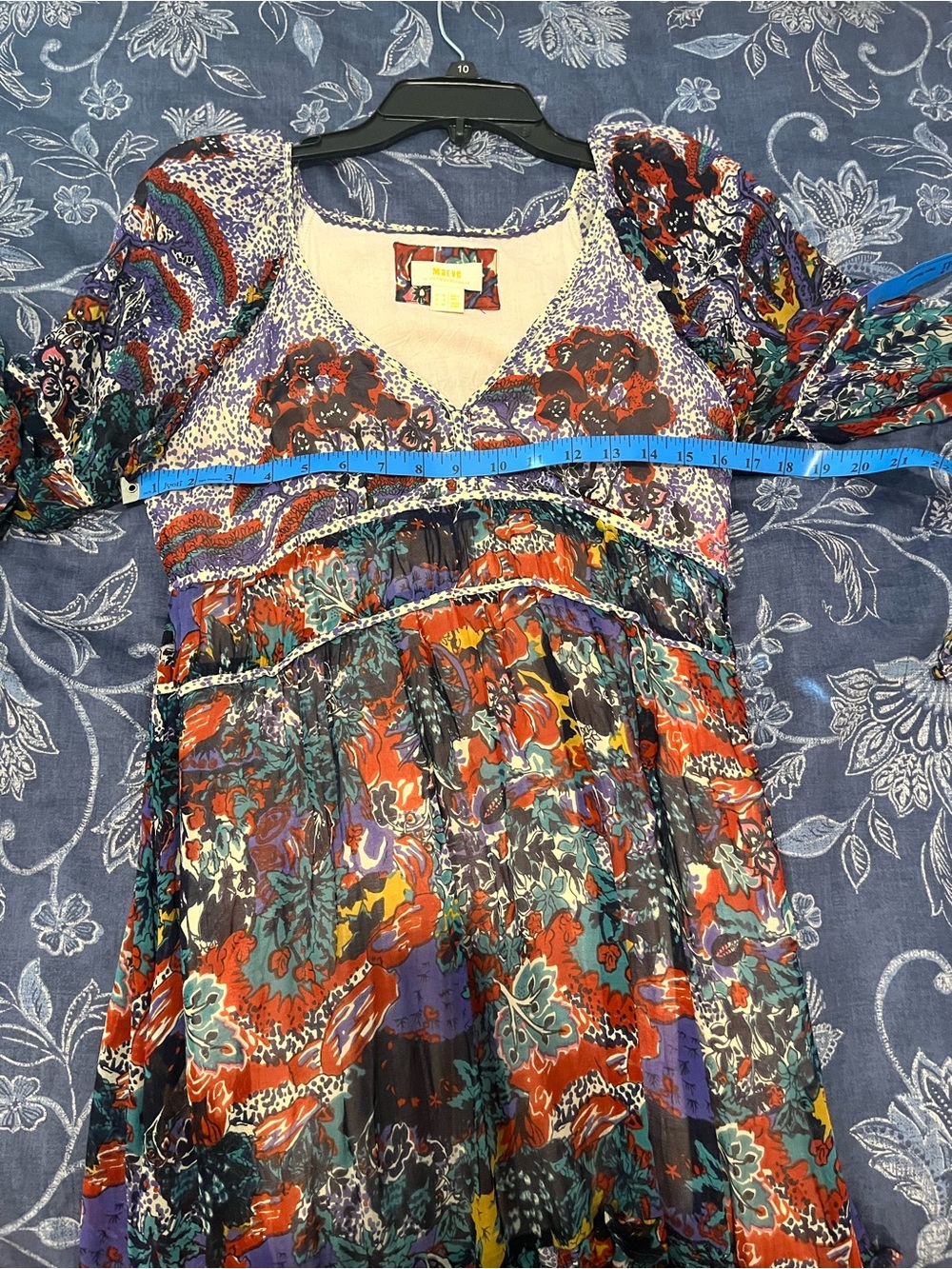 Maeve Multicolor Hi-low Floral Maxi Dress size 8 - Picture 12 of 15
